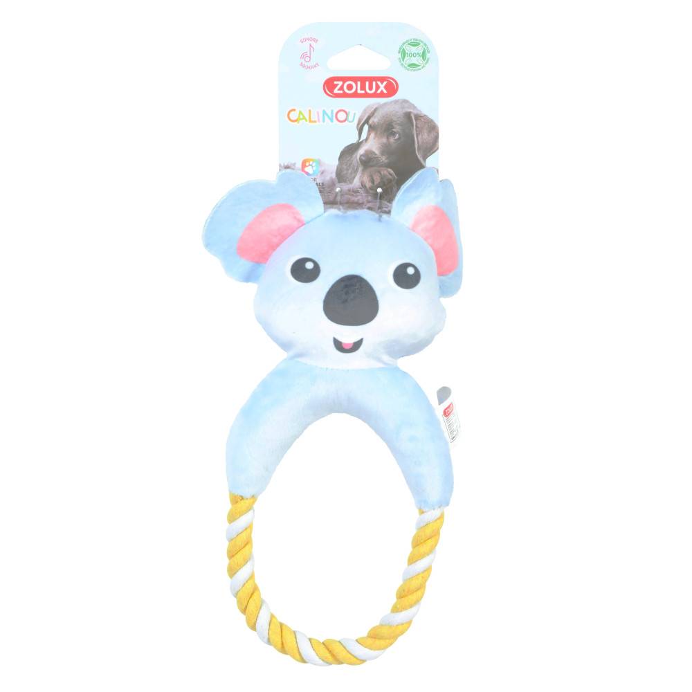 Zolux - Peluche koala CALINOU avec corde  pour chien - Imagen 2