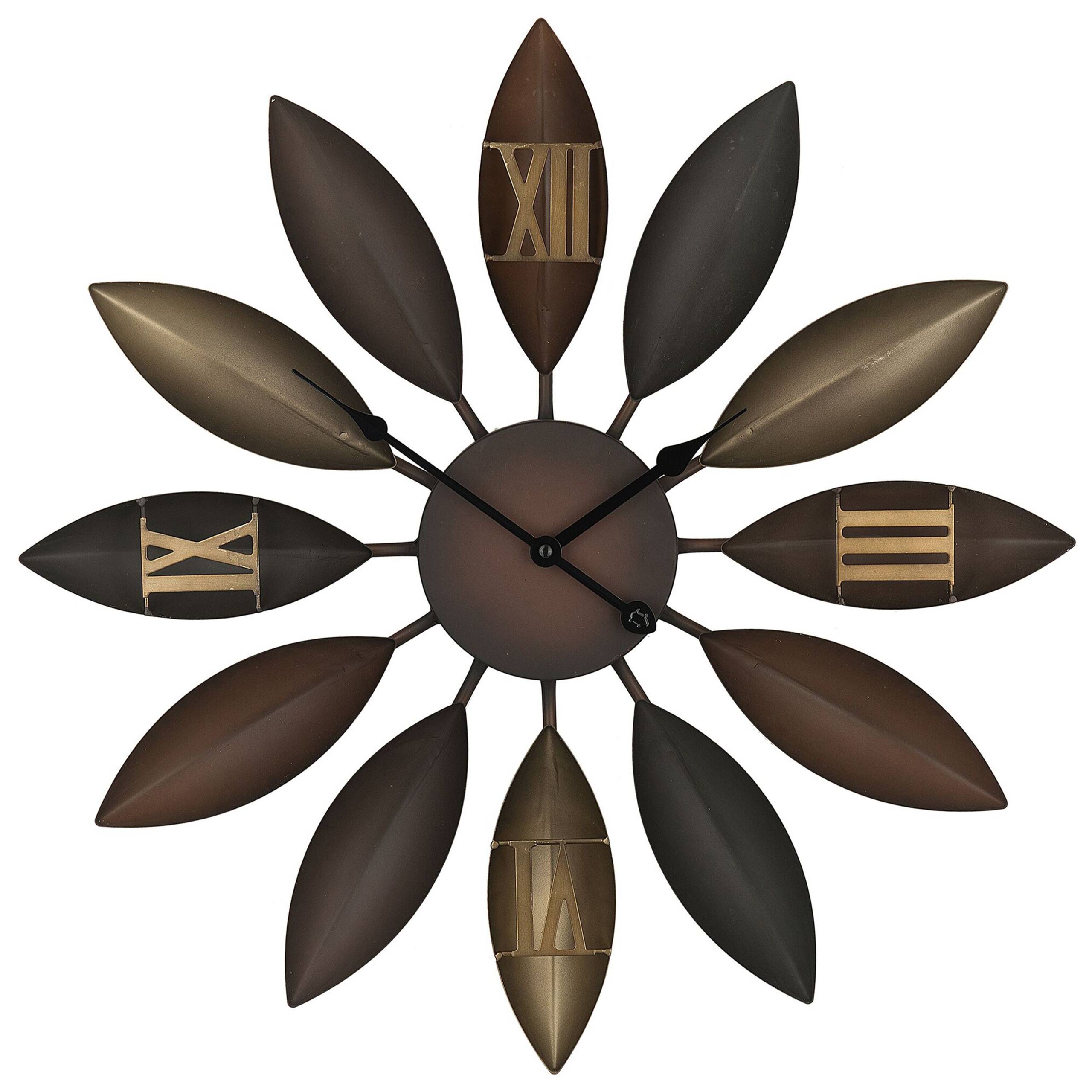 Beliani - Horloge murale Métal Marron BEINWIL - 55x6x55- Beliani - Image 2