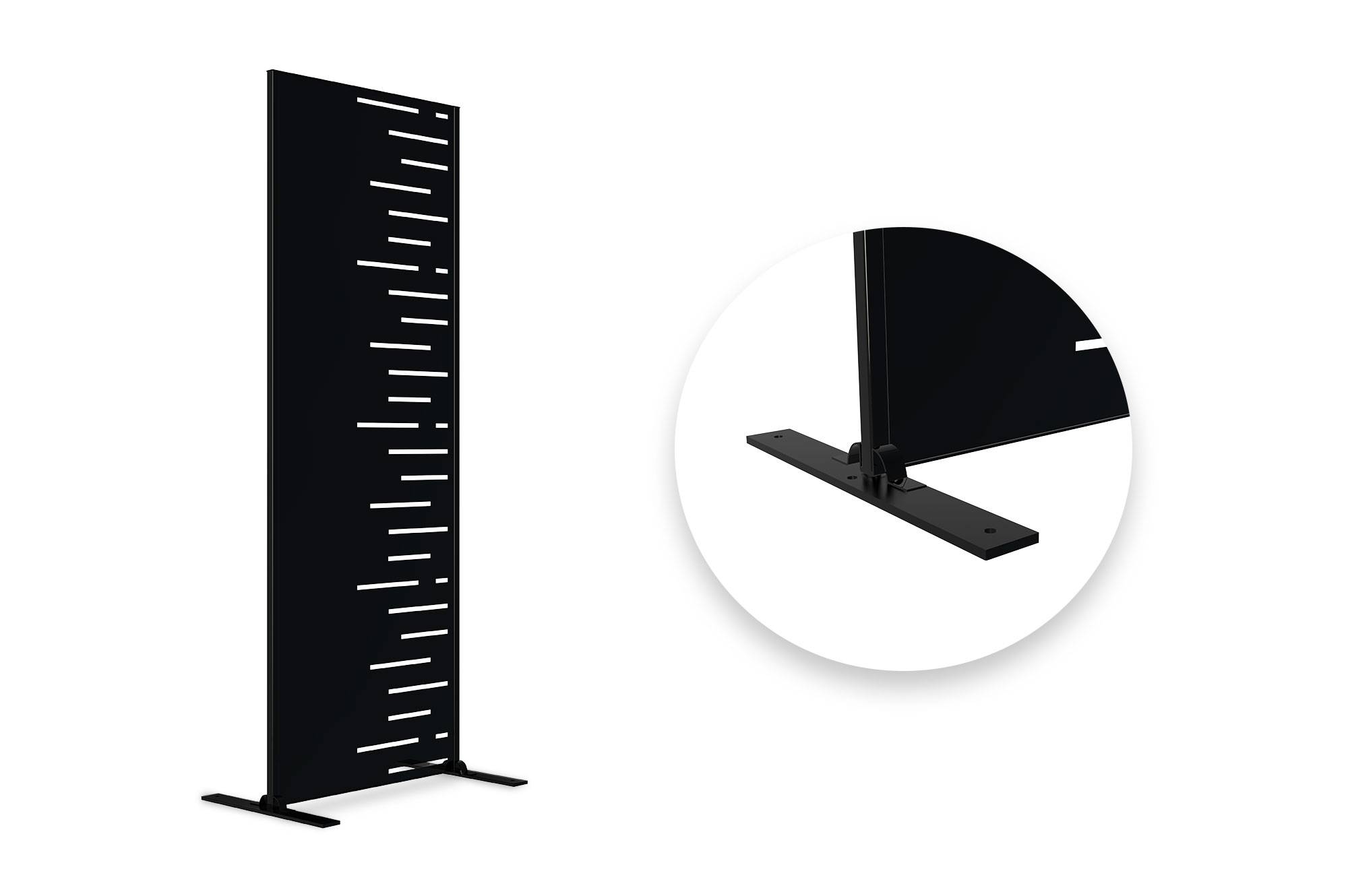 Casanoov Lot de 2 panneaux décoratifs ARLBERG Noir H.160  cm motifs côté droit - Image 3