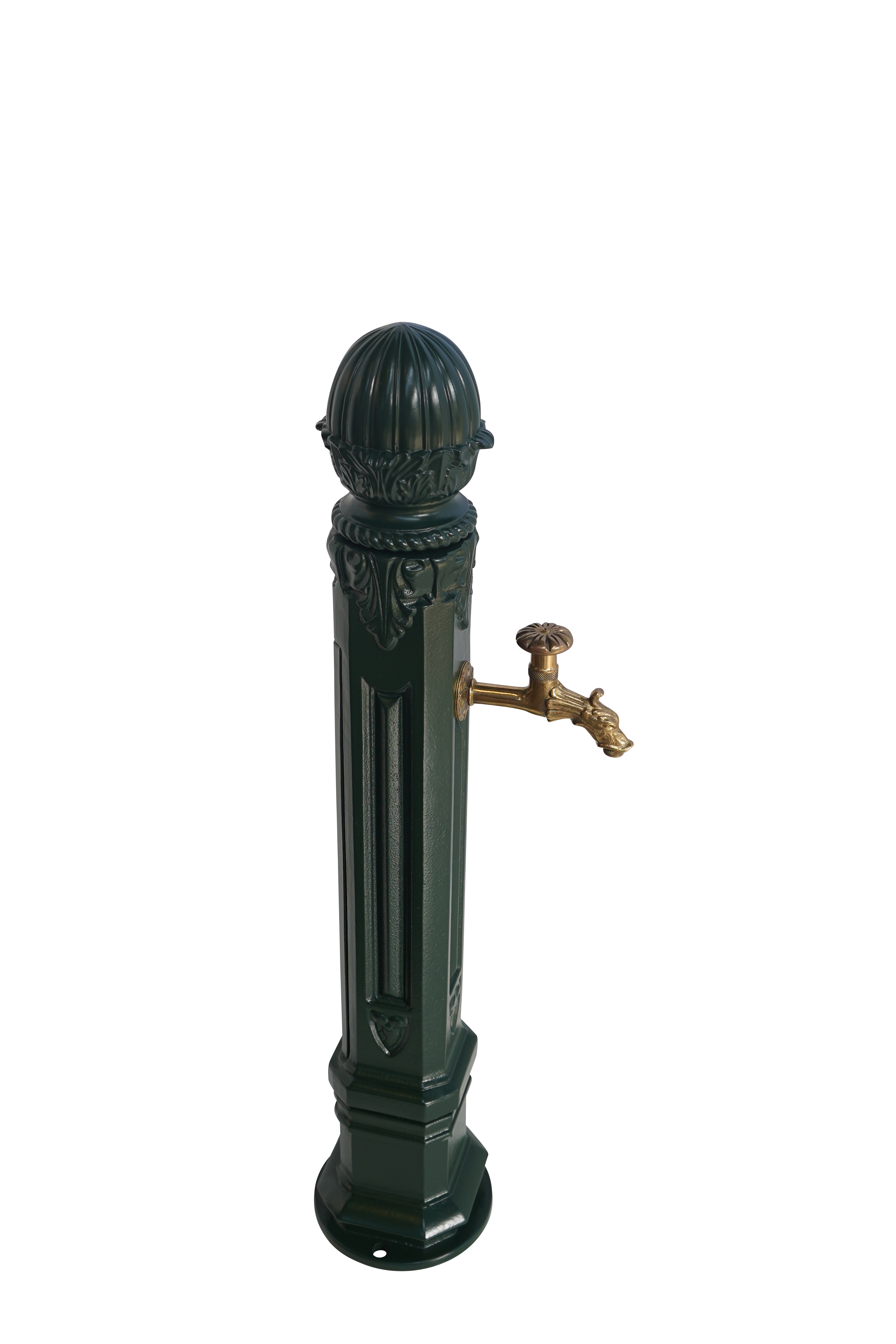 Fontaine borne griffon sans vasque vert 6009 avec robinet colvert Dommartin H. 102 cm X L. 17,5 cm - Imagen 3