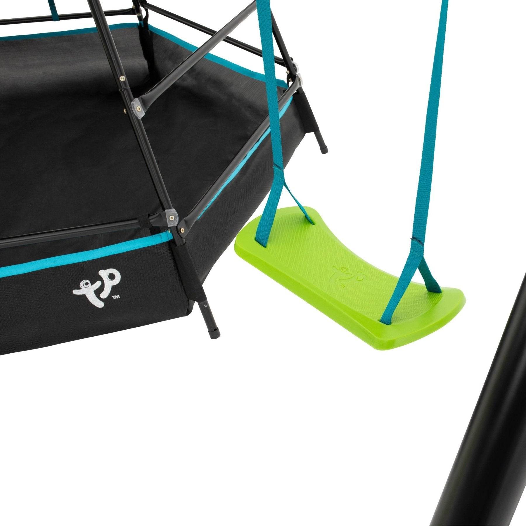 Tp Toys - Aire de jeux métal EXPLORER TOUR noir - tapis explorer - balançoire - piscine à balles -kit d'ancrage h201 cm - Imagen 3