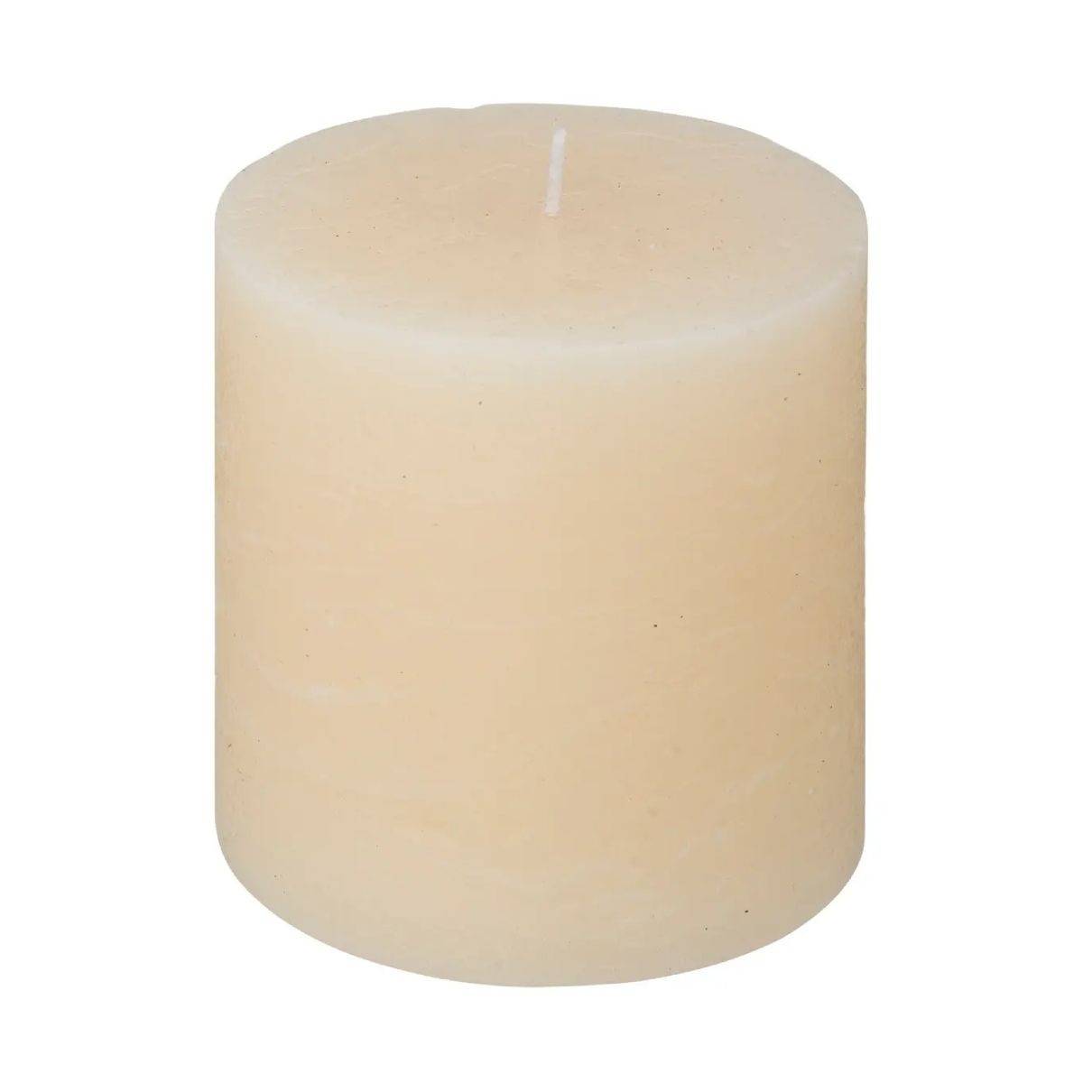 Bougie Cylindrique "Rustic" 10cm Ivoire - Image 1