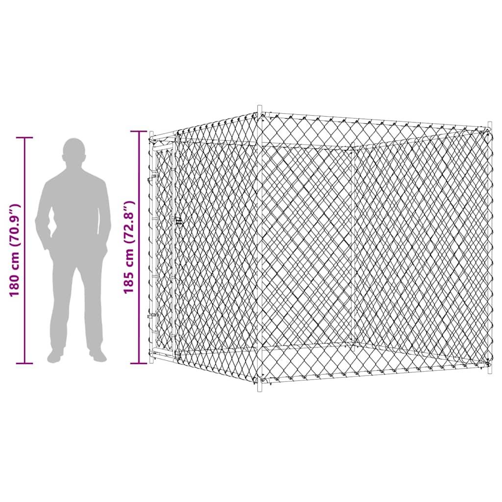 Vidaxl - Chenil d'extérieur pour chiens 193x193x185 cm vidaXL 145027 - Imagen 8
