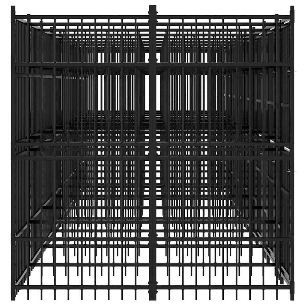 Vidaxl - Chenil d'extérieur pour chiens Acier 16,59 m² vidaXL 3097944 - Imagen 7