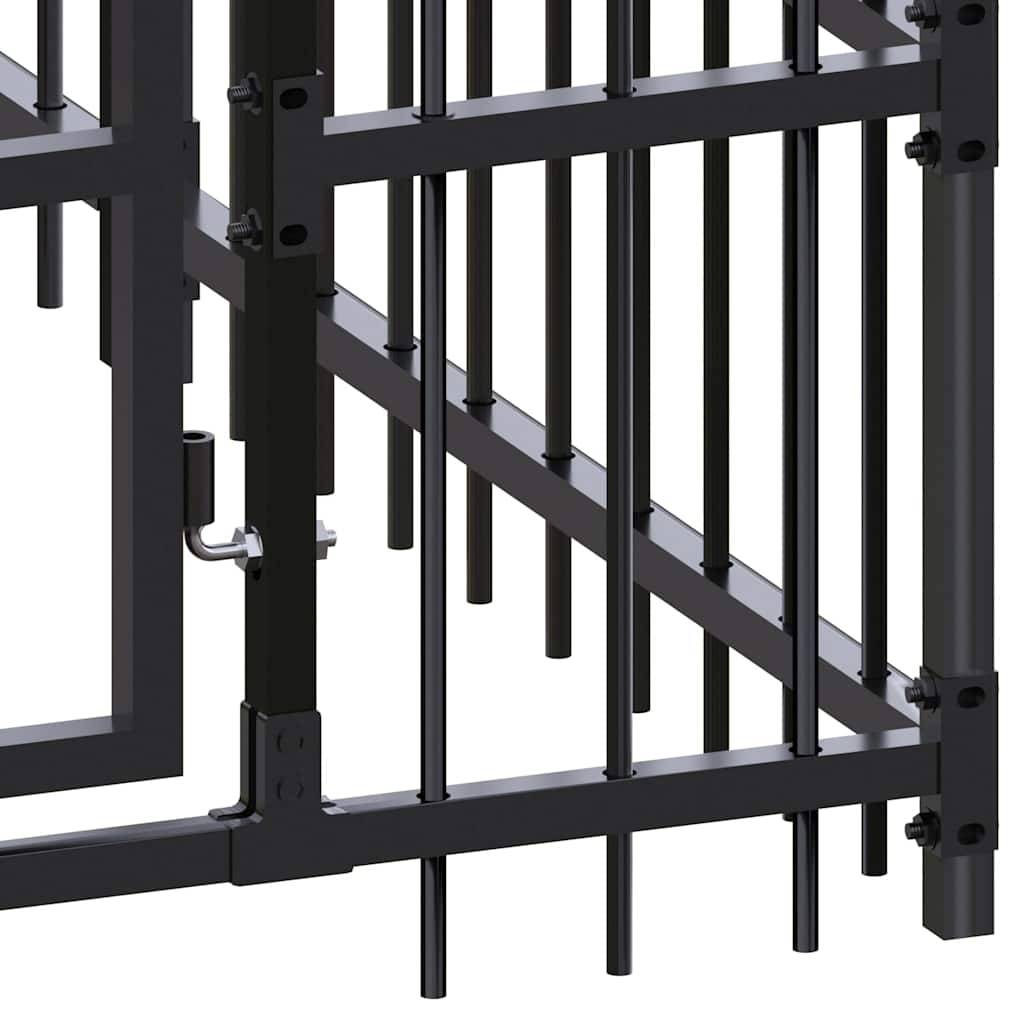 Vidaxl - Chenil d'extérieur pour chiens Acier 16,59 m² vidaXL 3097944 - Imagen 4