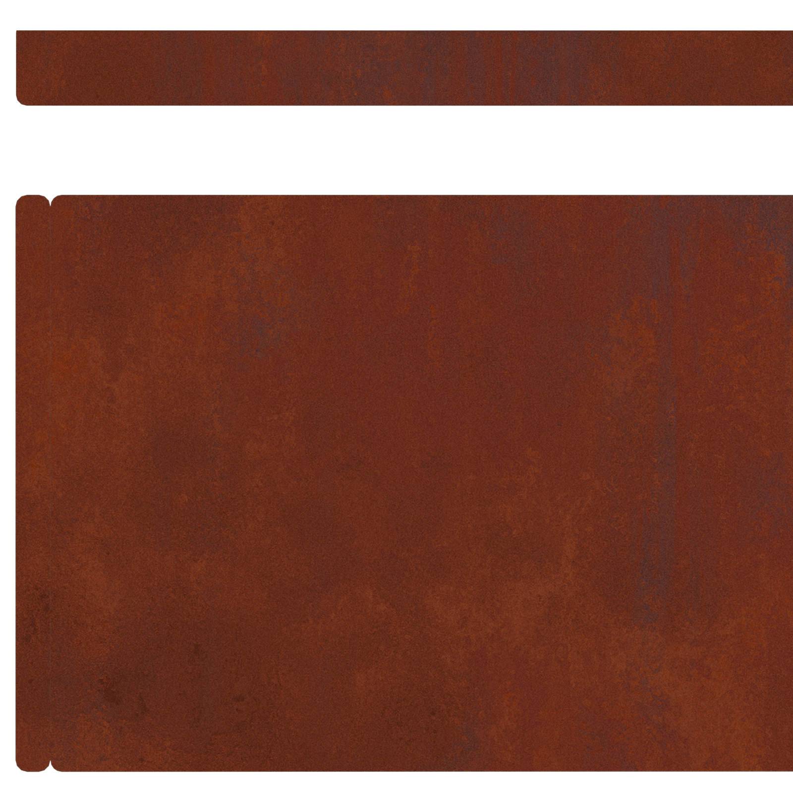 PANGIVO - Bordure de pelouse acier patiné rouillé 450 x 0.05 x 15 cm - PANGIVO - Image 9