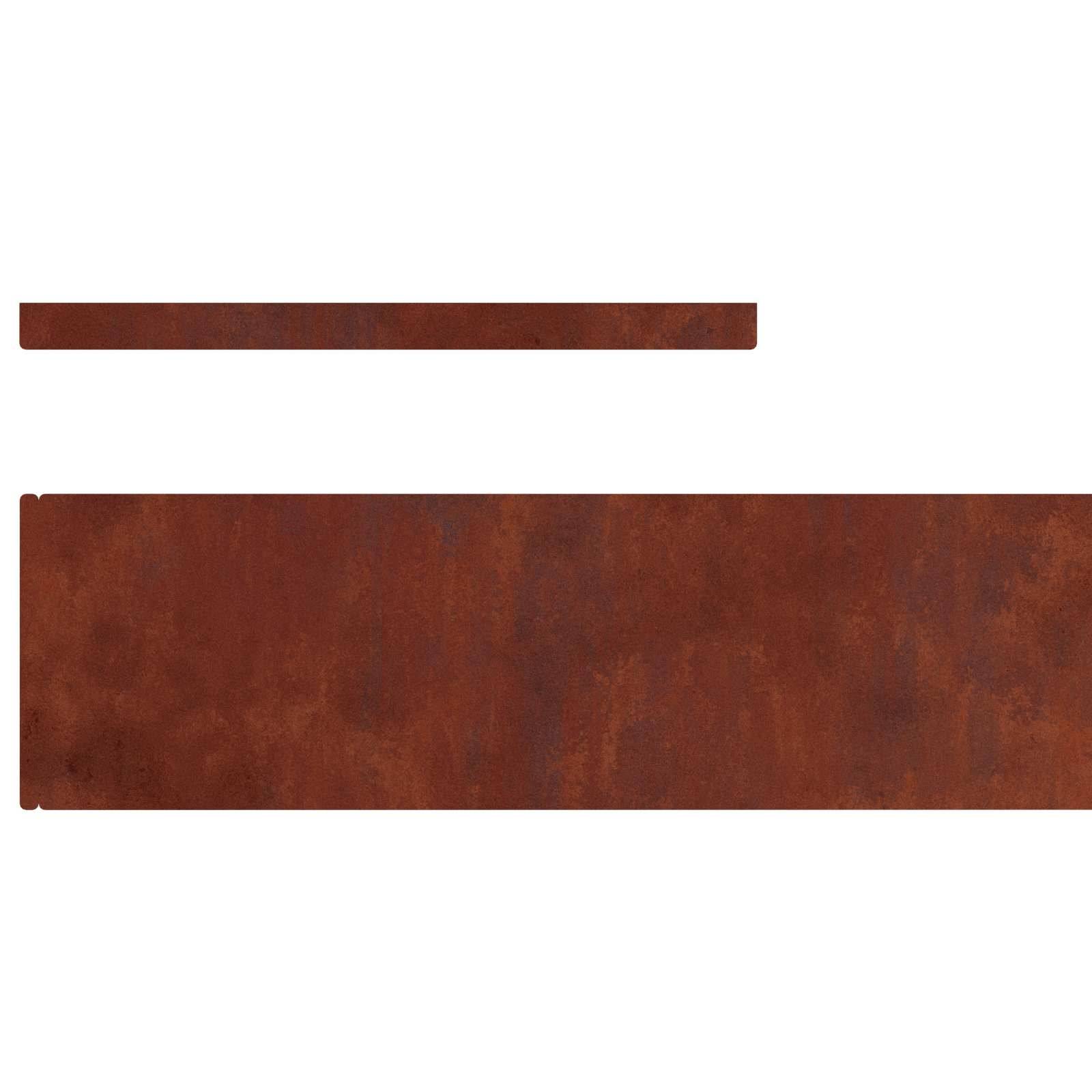 PANGIVO - Bordure de pelouse acier patiné rouillé 450 x 0.05 x 15 cm - PANGIVO - Image 7