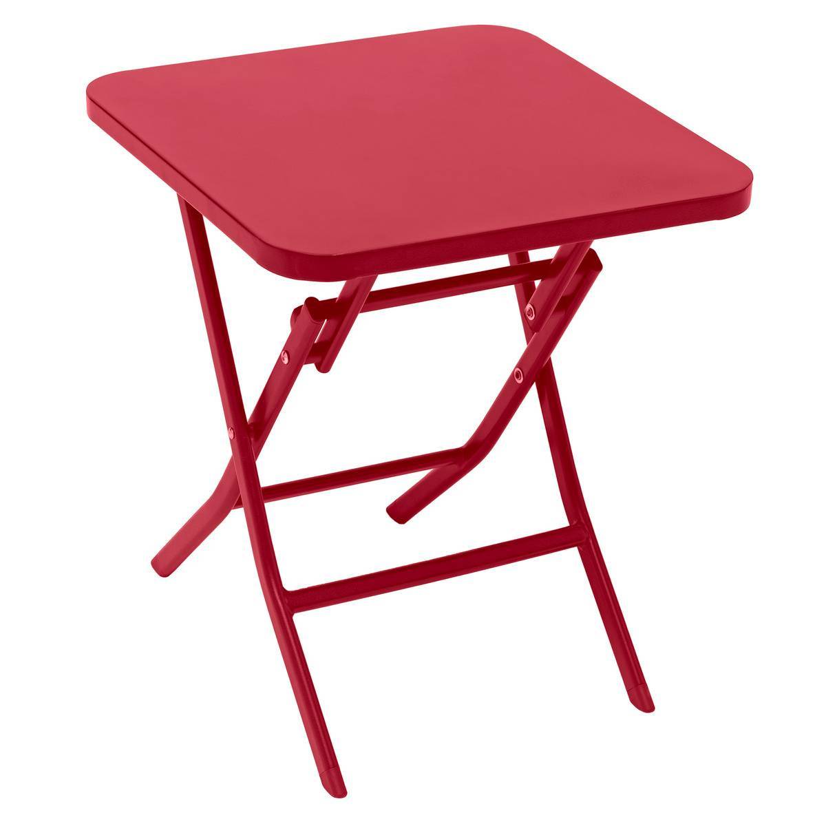 Hesperide - Table d appoint de jardin carrée "Greensboro" grenade 40x40cm en acier traité époxy Hespéride - Imagen 1