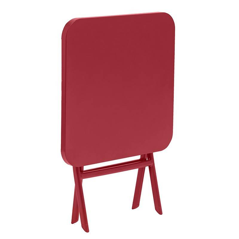 Hesperide - Table d appoint de jardin carrée "Greensboro" grenade 40x40cm en acier traité époxy Hespéride - Imagen 3