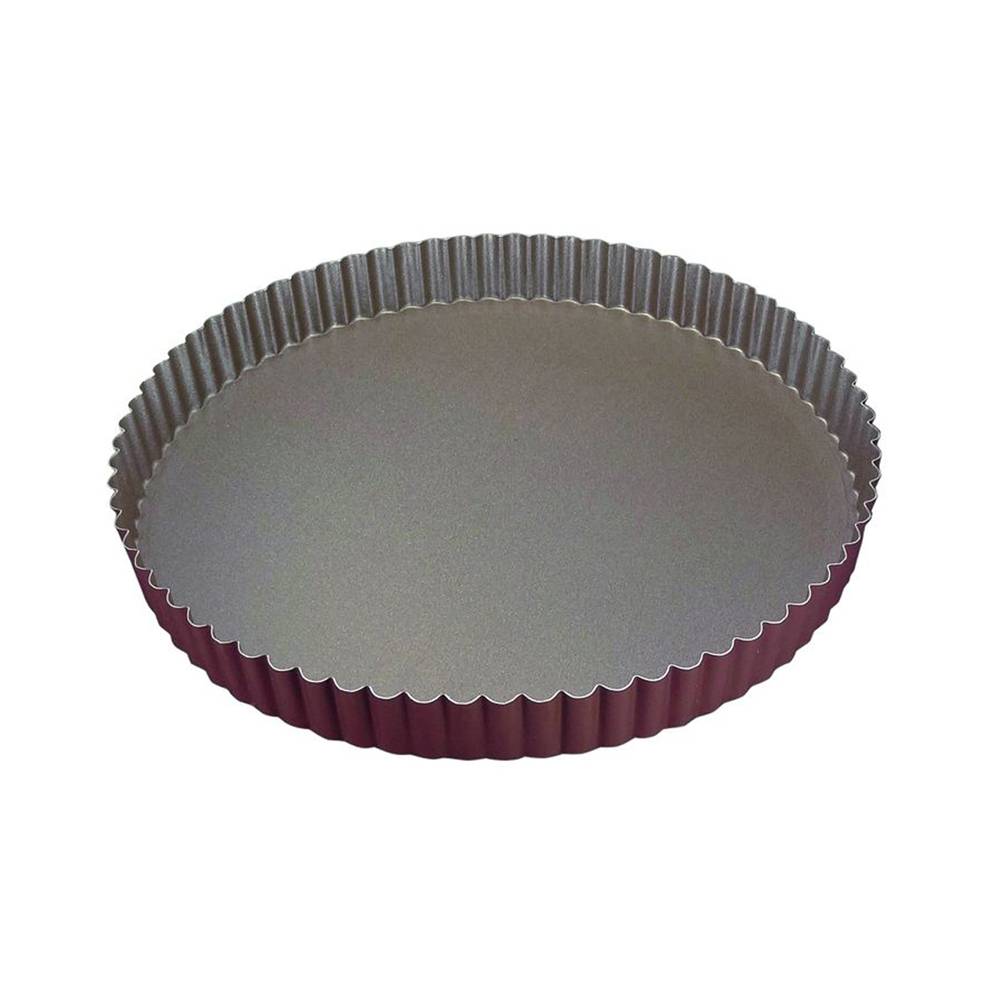 Moule à tarte rond cannelé fond fixe 28 cm