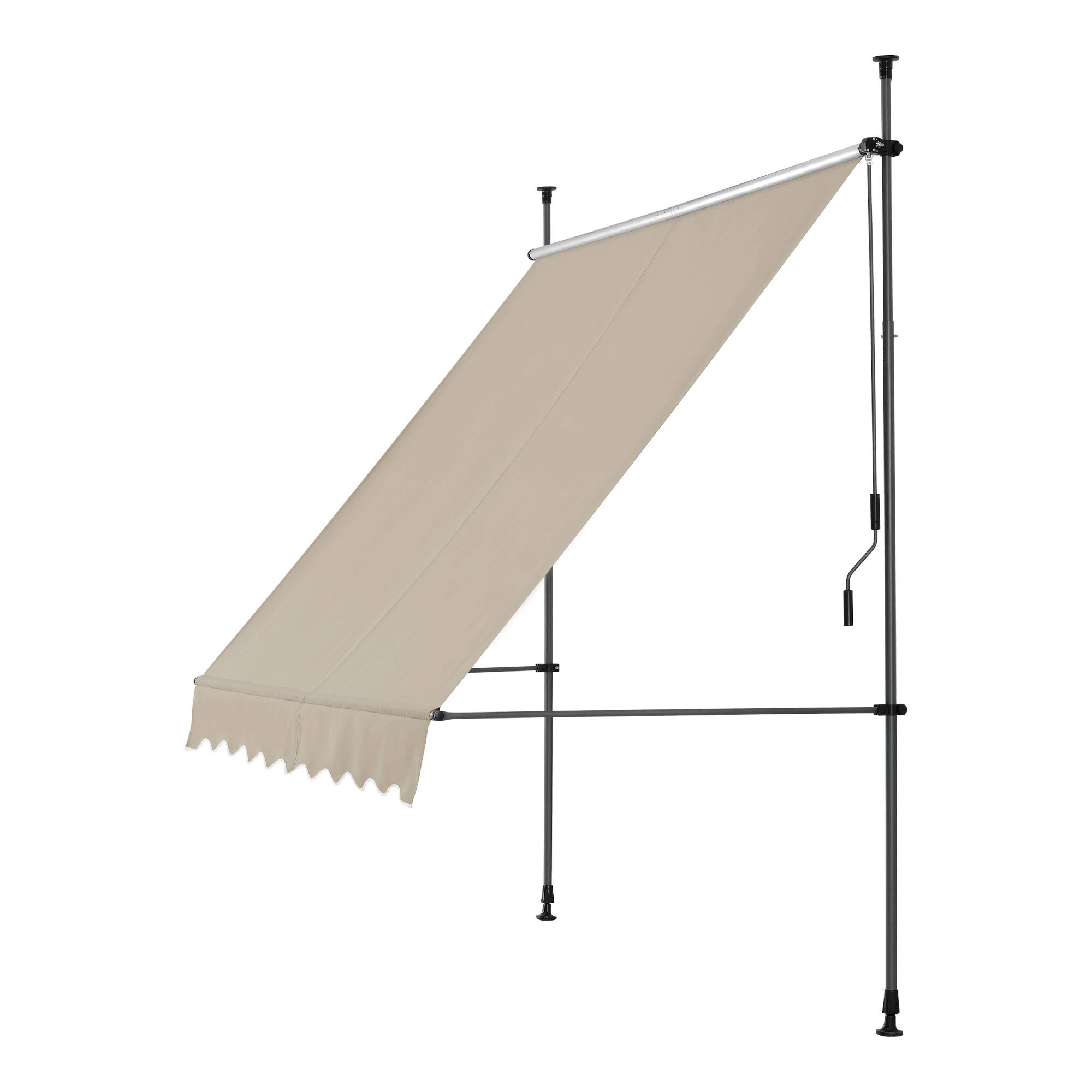 Pro.Tec - Store Banne Manuel Auvent Téléscopique 350 x 120 x 220-309 cm Sable  [pro.tec] - Image 3