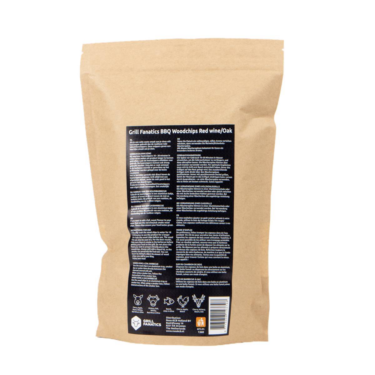 Copeaux de Bois de Chêne Vin Rouge 500g - Imagen 2