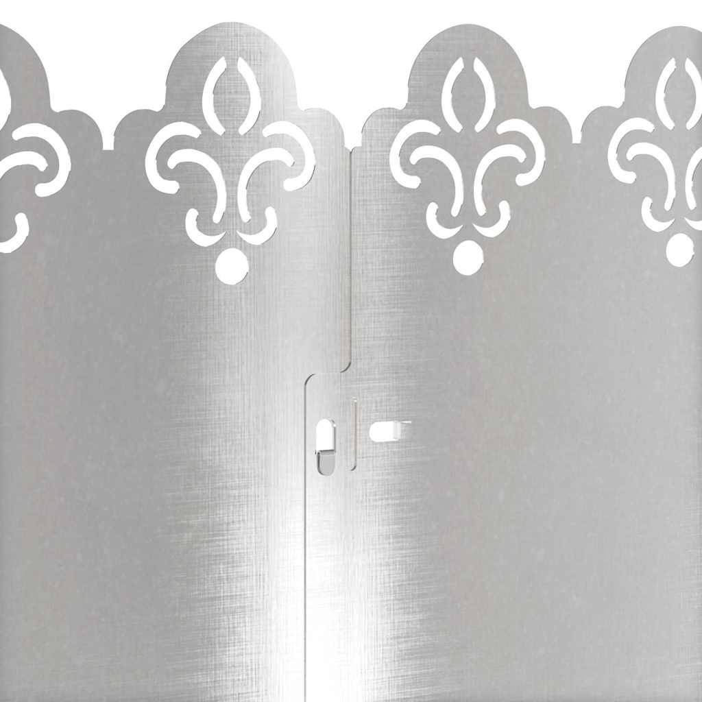 Séparation pelouse acier inox jardin aménagement paysager 103x22cm argent 10pcs - ComfortXL Outdoor Living - Image 7