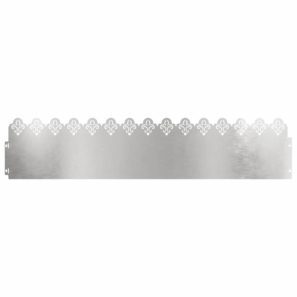 Séparation pelouse acier inox jardin aménagement paysager 103x22cm argent 10pcs - ComfortXL Outdoor Living - Image 2