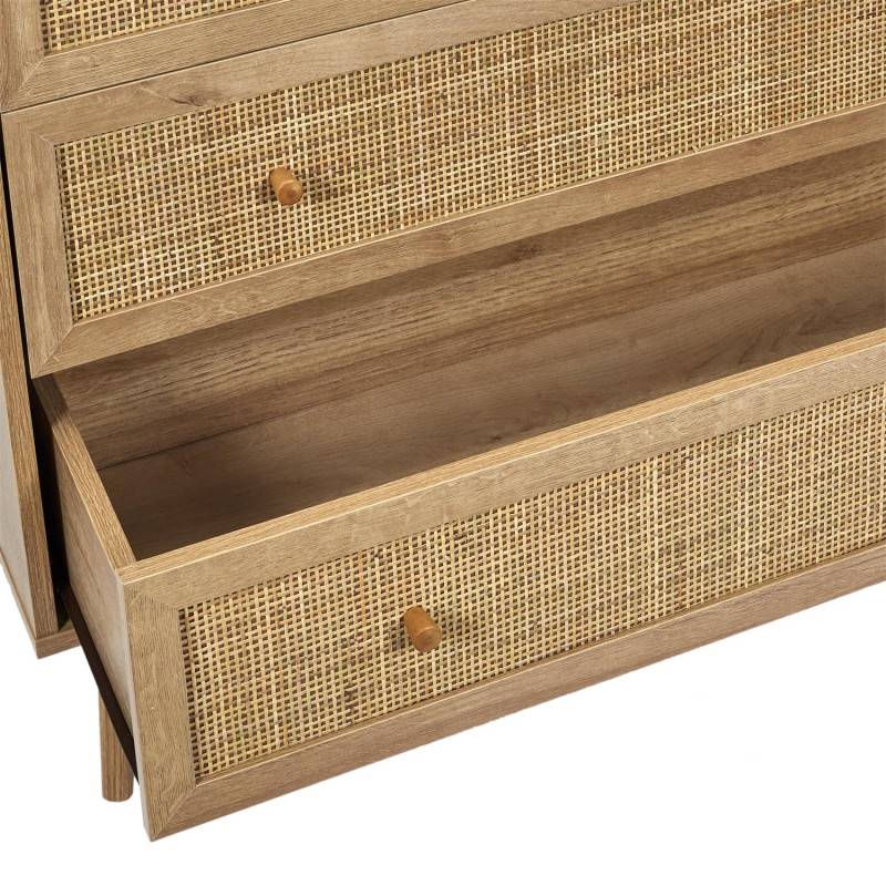 The Home Deco Factory - Commode 3 tiroirs rotin et bois Bali - Image 5