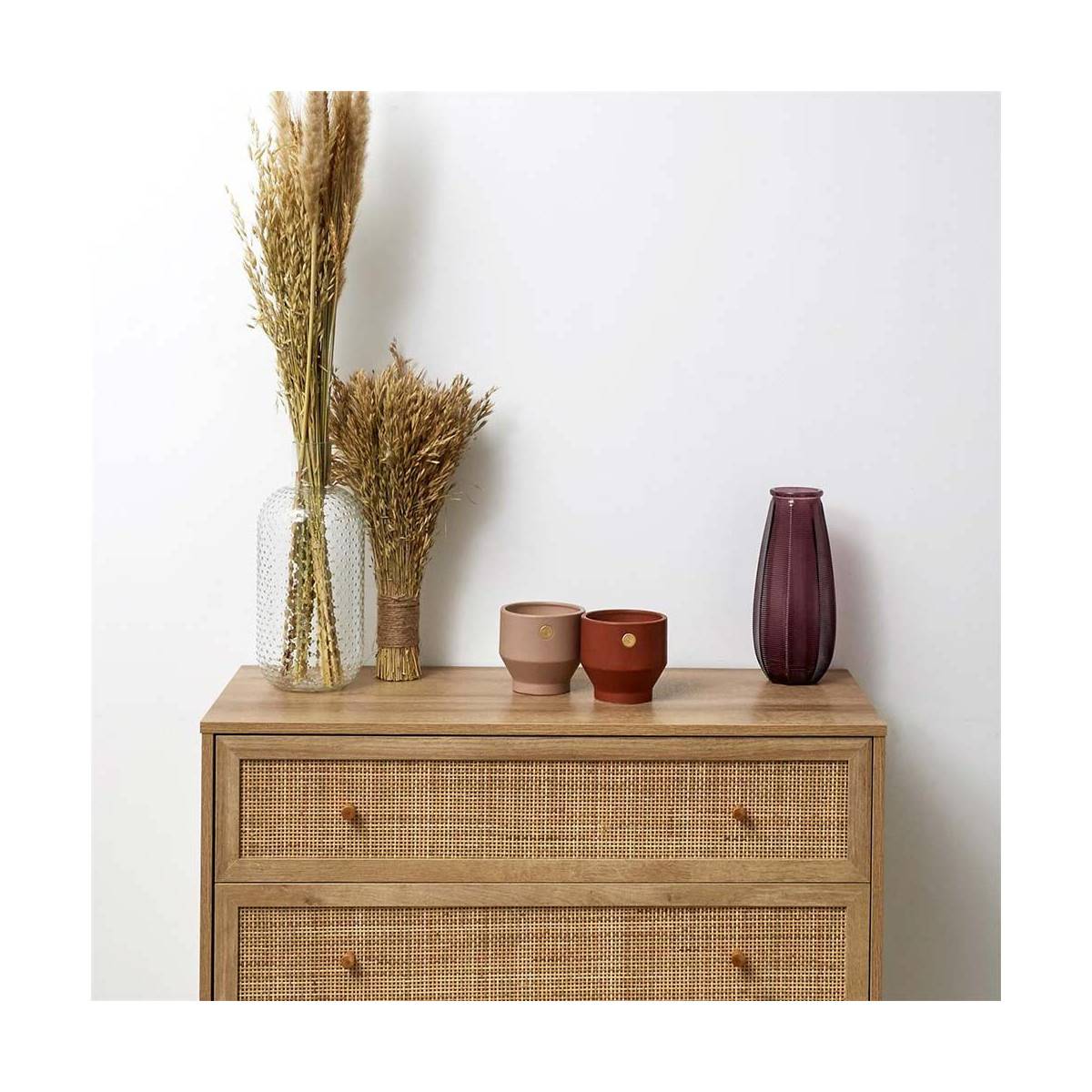 The Home Deco Factory - Commode 3 tiroirs rotin et bois Bali - Image 8