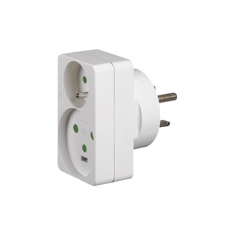 Legrand - Adaptateur pour branchement de 1 fiche 2P+T 16 A + 1 fiche 2P+T 20A sur une prise 32A - LEGRAND - 090035