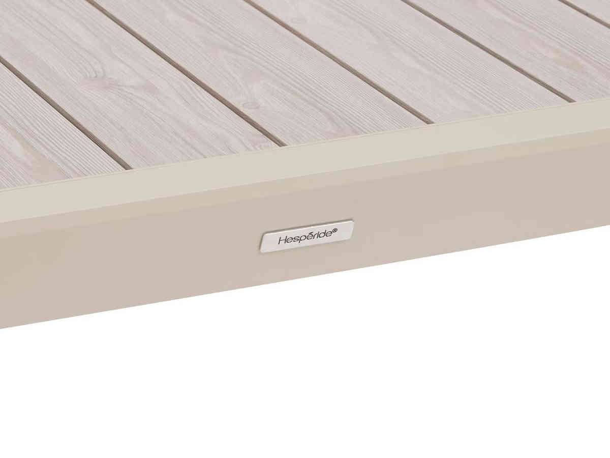 Hesperide - Table de jardin rectangulaire extensible en aluminium Evasion Lin/Argile 10/12 places + 12 fauteuils Piazza - Hespéride - Image 10