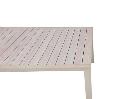 Hesperide - Table de jardin rectangulaire extensible en aluminium Evasion Lin/Argile 10/12 places + 12 fauteuils Piazza - Hespéride - Image 7