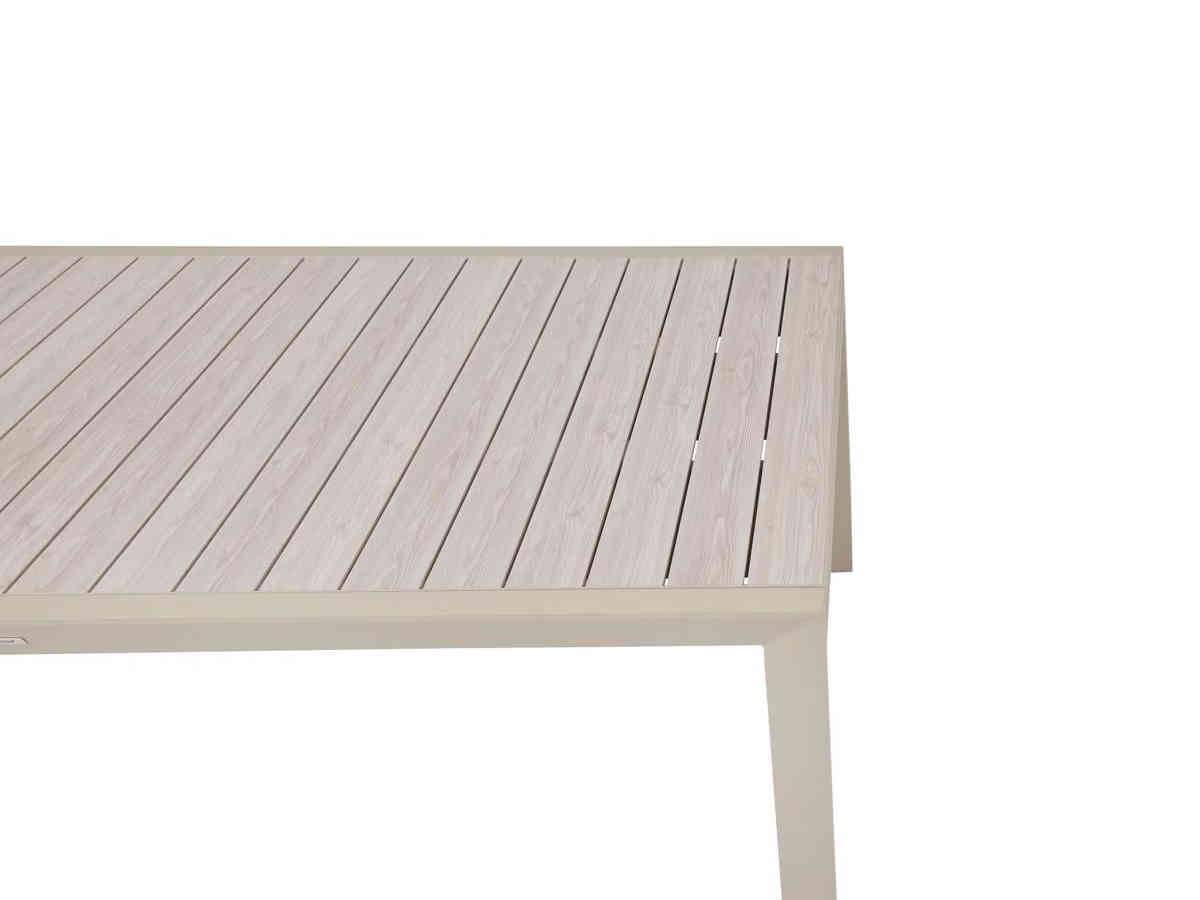 Hesperide - Table de jardin rectangulaire extensible en aluminium Evasion Lin/Argile 10/12 places + 12 fauteuils Piazza - Hespéride - Image 7