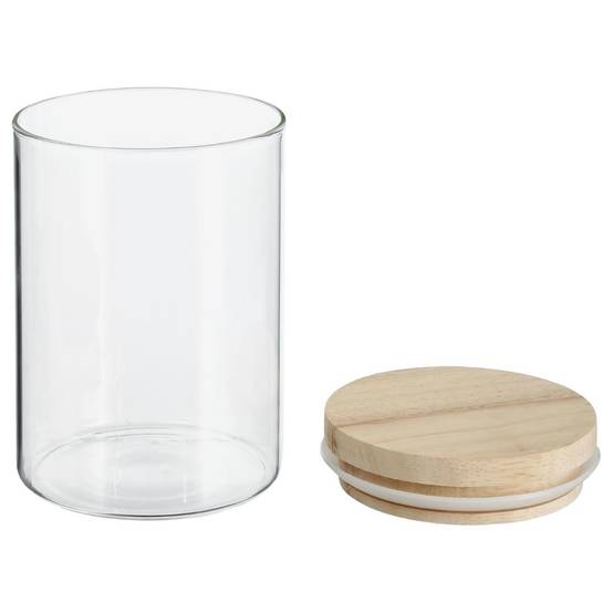 Bocal en Verre "Pops" 600ml Transparent & Naturel - Image 2