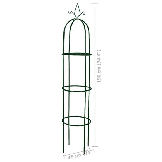 Arche de jardin - Treillis de Jardin en forme de tour 2 pcs - Image 7