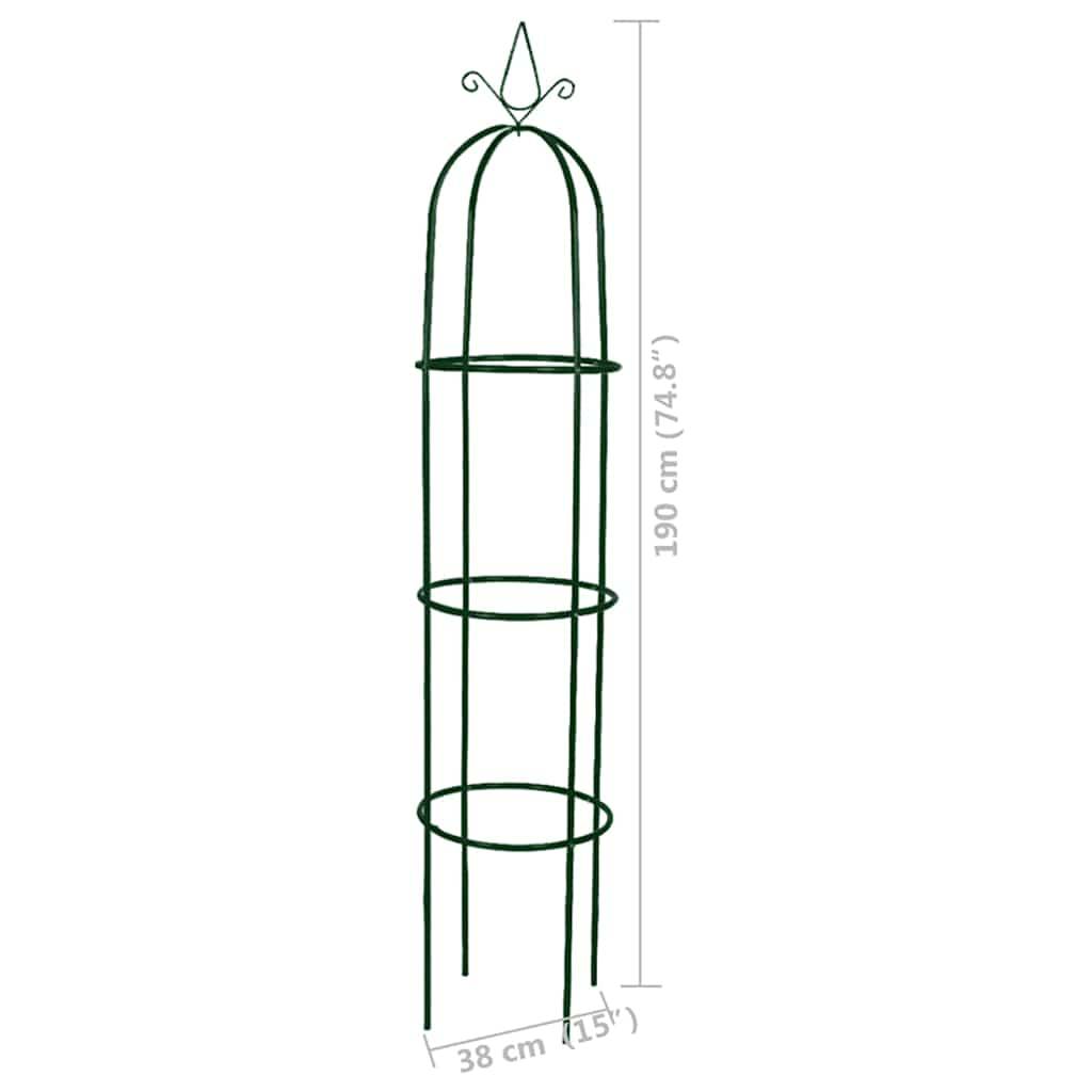 Arche de jardin - Treillis de Jardin en forme de tour 2 pcs - Image 7