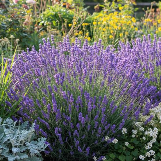 Lavande Super - Sans traitement à fleurs Bleue - feuillage Persistant - Lot de 9 godets- hauteur à maturité De 0,50 m à 1,00 m - Image 1
