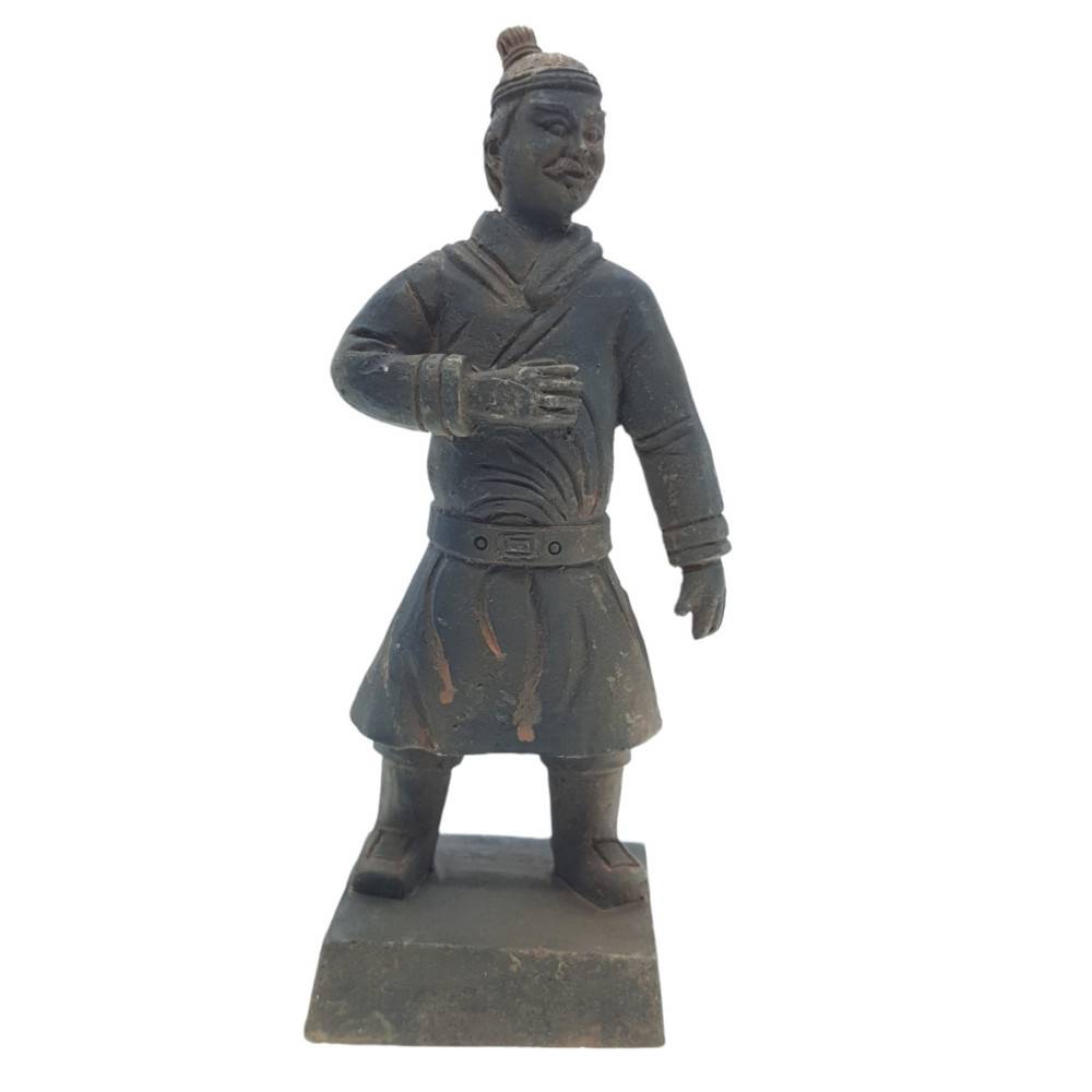 Statuette guerrier chinois Qin 6 L, hauteur 14 cm, décoration aquarium - Imagen 1