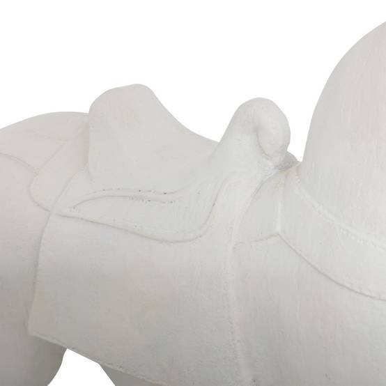 Objet décoratif Cheval Blanc en résine H 34 cm - Image 3