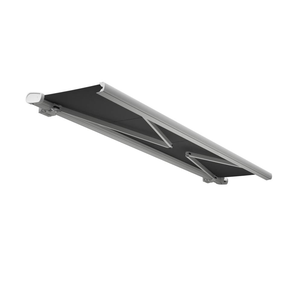 Store banne coffre MEEL 6,00x3,50m (Manuelle - Gris Graphite - Blanc) - Alia Productions - Imagen 4