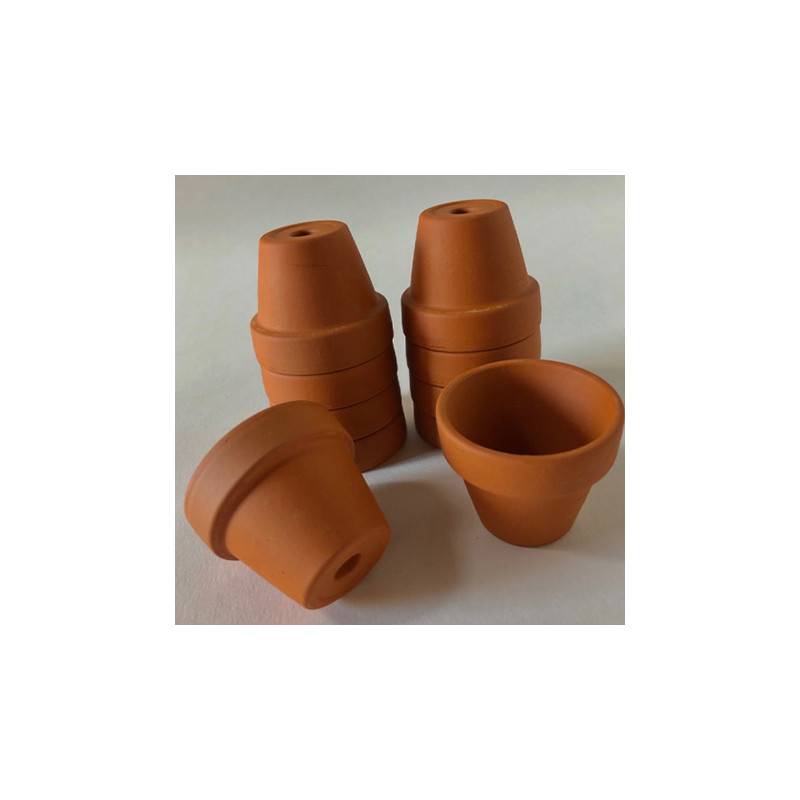 Autre - Lot de 4 mini-pots en terre cuite H. 4 cm - Prêt à Jardiner - Imagen 1
