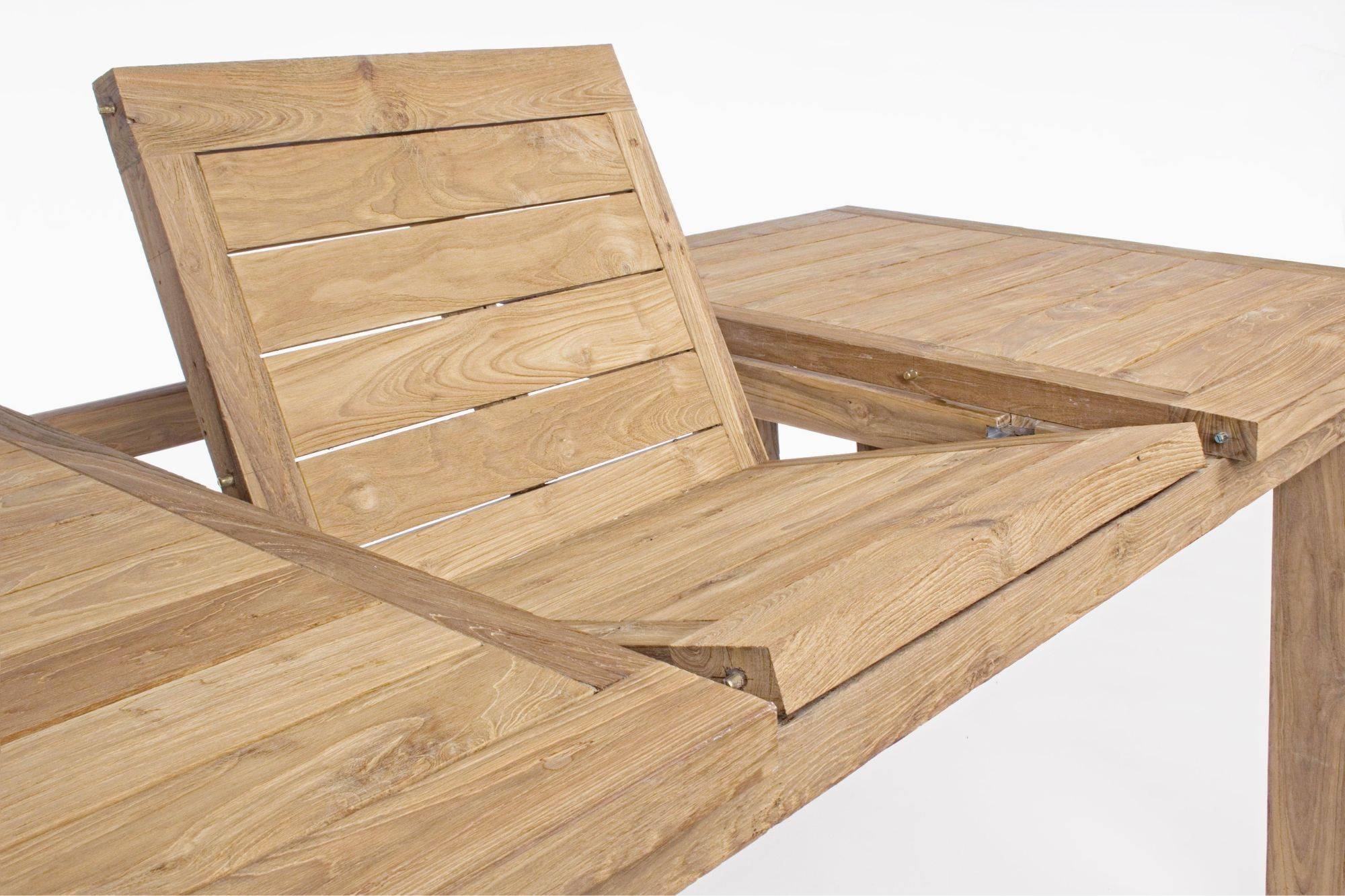 Autre - Table de jardin extensible en teck recyclé L160/220 - SAINT MALO - Imagen 10