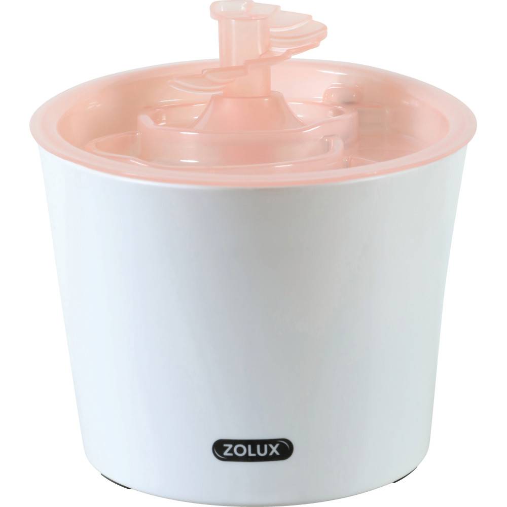 Zolux - Fontaine à eau Calypso 3 litres rose pour chat et chien - Image 1