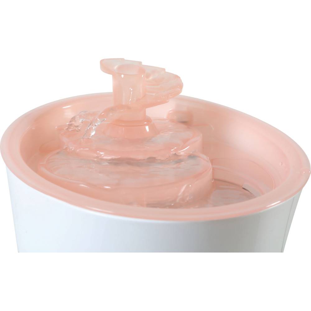 Zolux - Fontaine à eau Calypso 3 litres rose pour chat et chien - Image 2
