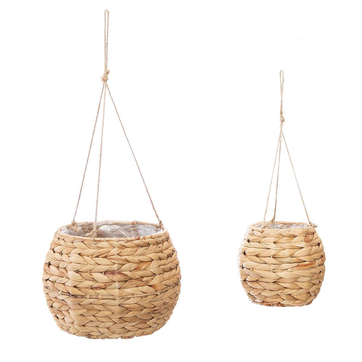 Atmosphera - Set de 2 pots suspendus "Hya" jacinthe d'eau - Atmosphera Créateur d'intérieur - Imagen 1