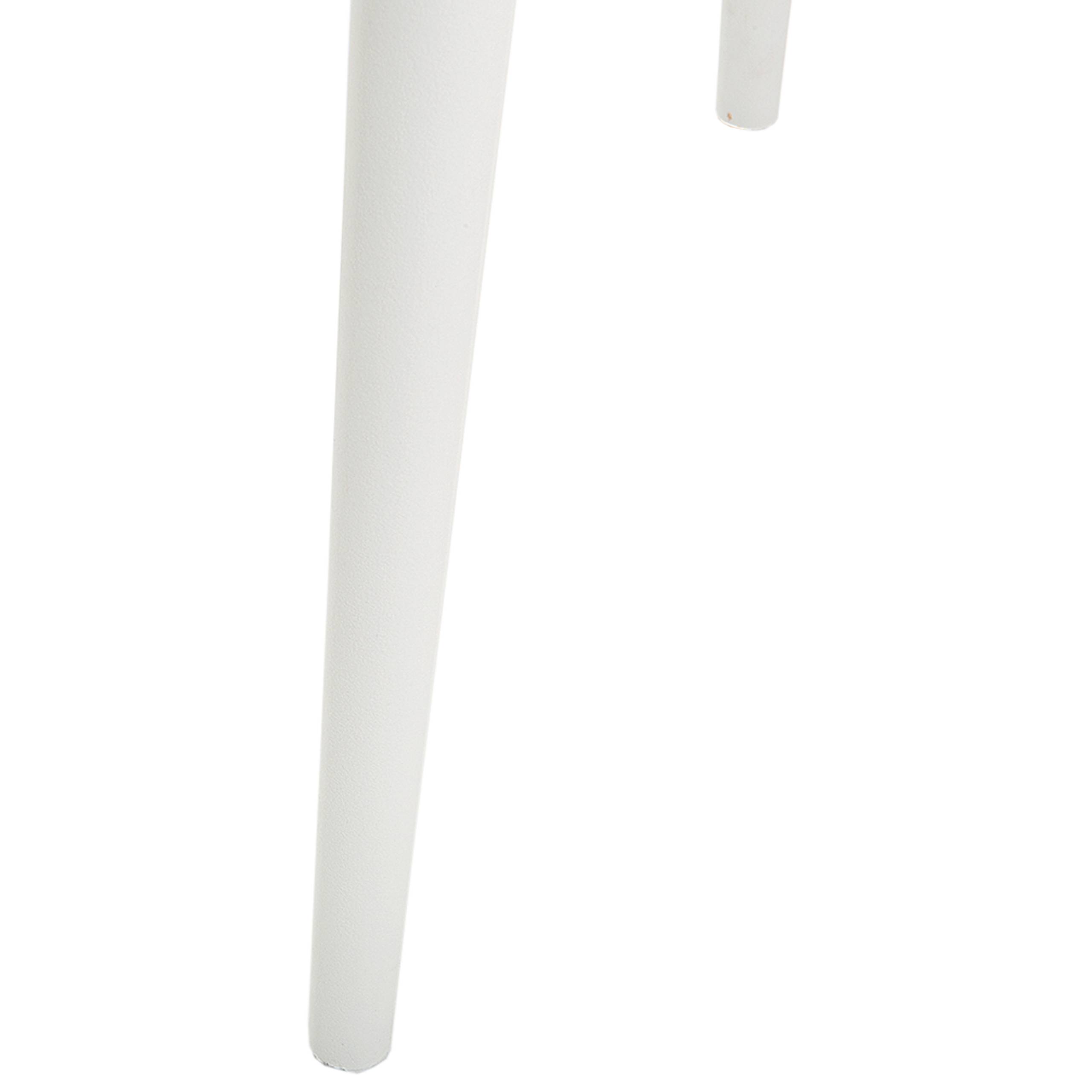 Beliani - Chaise d'Intérieur et d'Extérieur en Plastique Blanc Empilable et Résistante pour Salon Salle à Manger ou Jardin au Style Moderne Beliani - Imagen 6