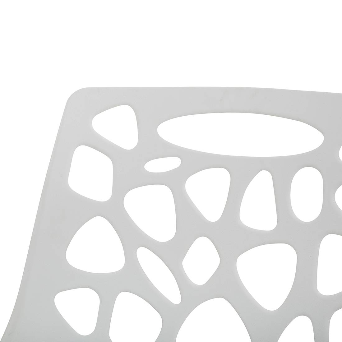 Beliani - Chaise d'Intérieur et d'Extérieur en Plastique Blanc Empilable et Résistante pour Salon Salle à Manger ou Jardin au Style Moderne Beliani - Imagen 5