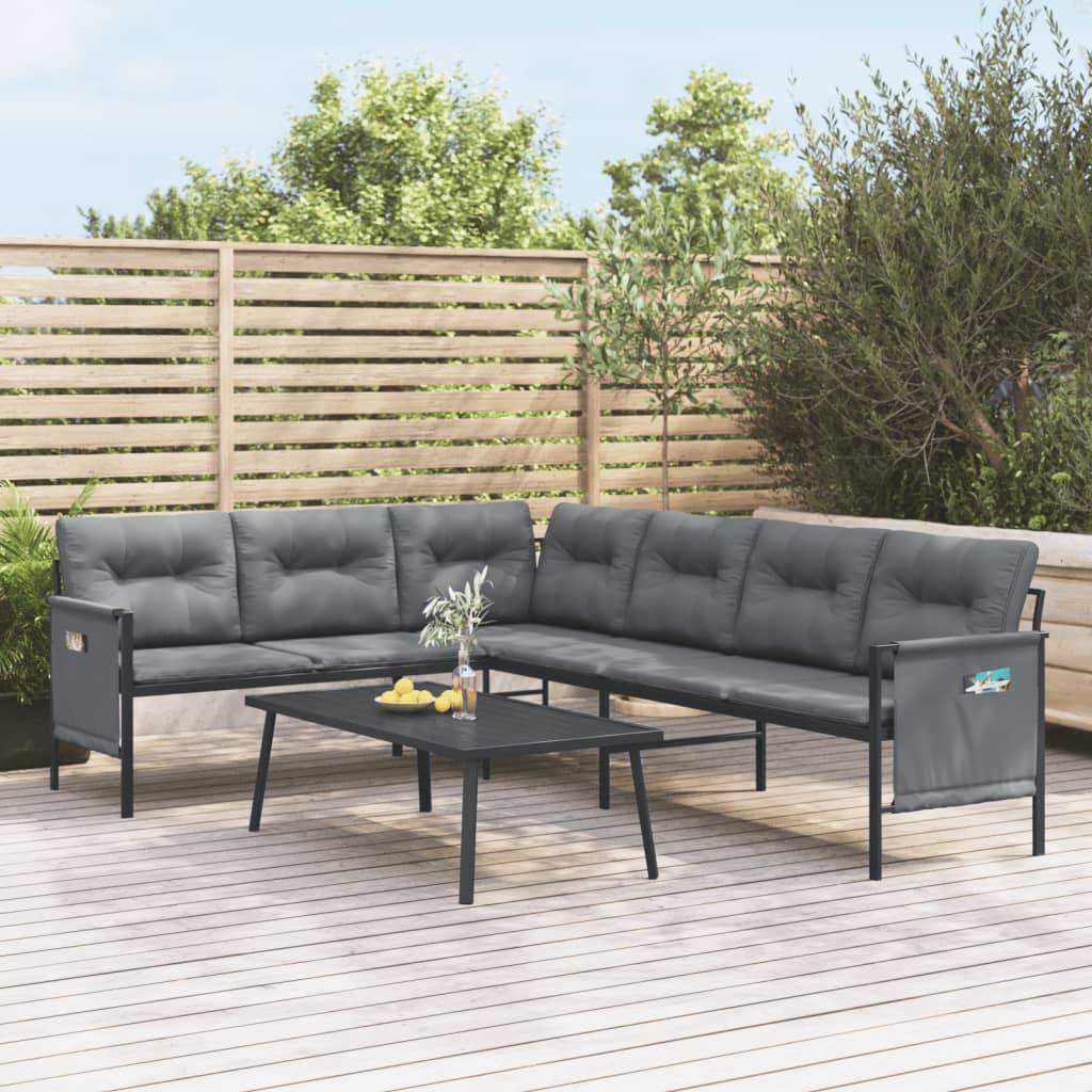 Vidaxl - Salon de jardin 2 pcs anthracite acier vidaXL 3187261 - Image 1