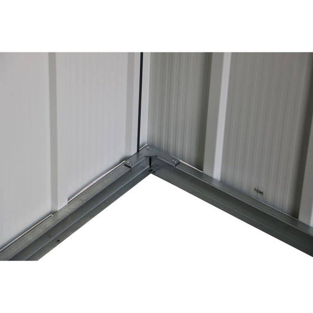 Duramax - Abri de jardin métal Duramax ECO 2,47 m² anthracite, acier galvanisé 0,33 mm, double portes coulissantes - DURAMAX - Image 5