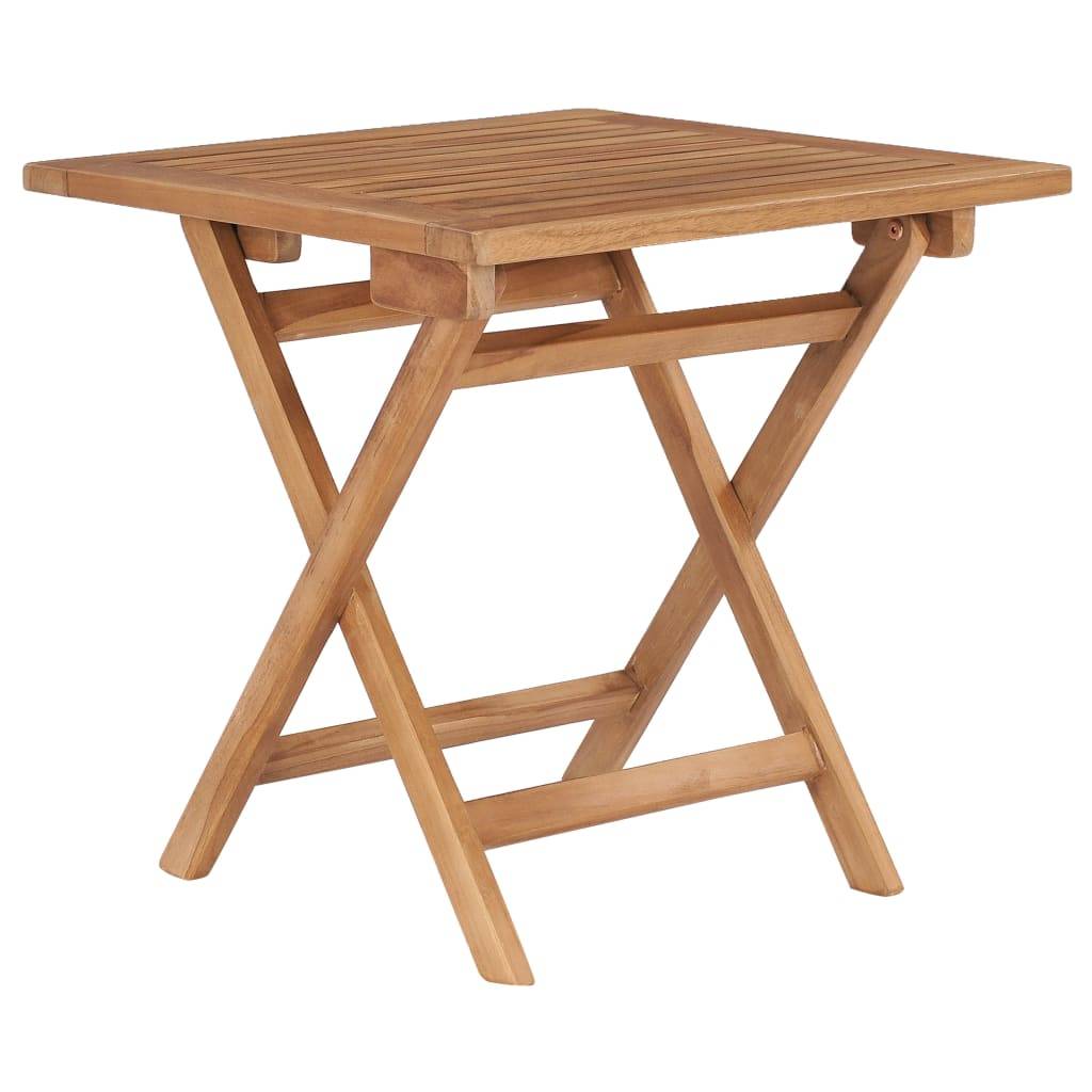 PANGIVO - Table pliable jardin bois de teck 45 x 45 x 45 cm, Poids :4.62kg - PANGIVO - Image 1