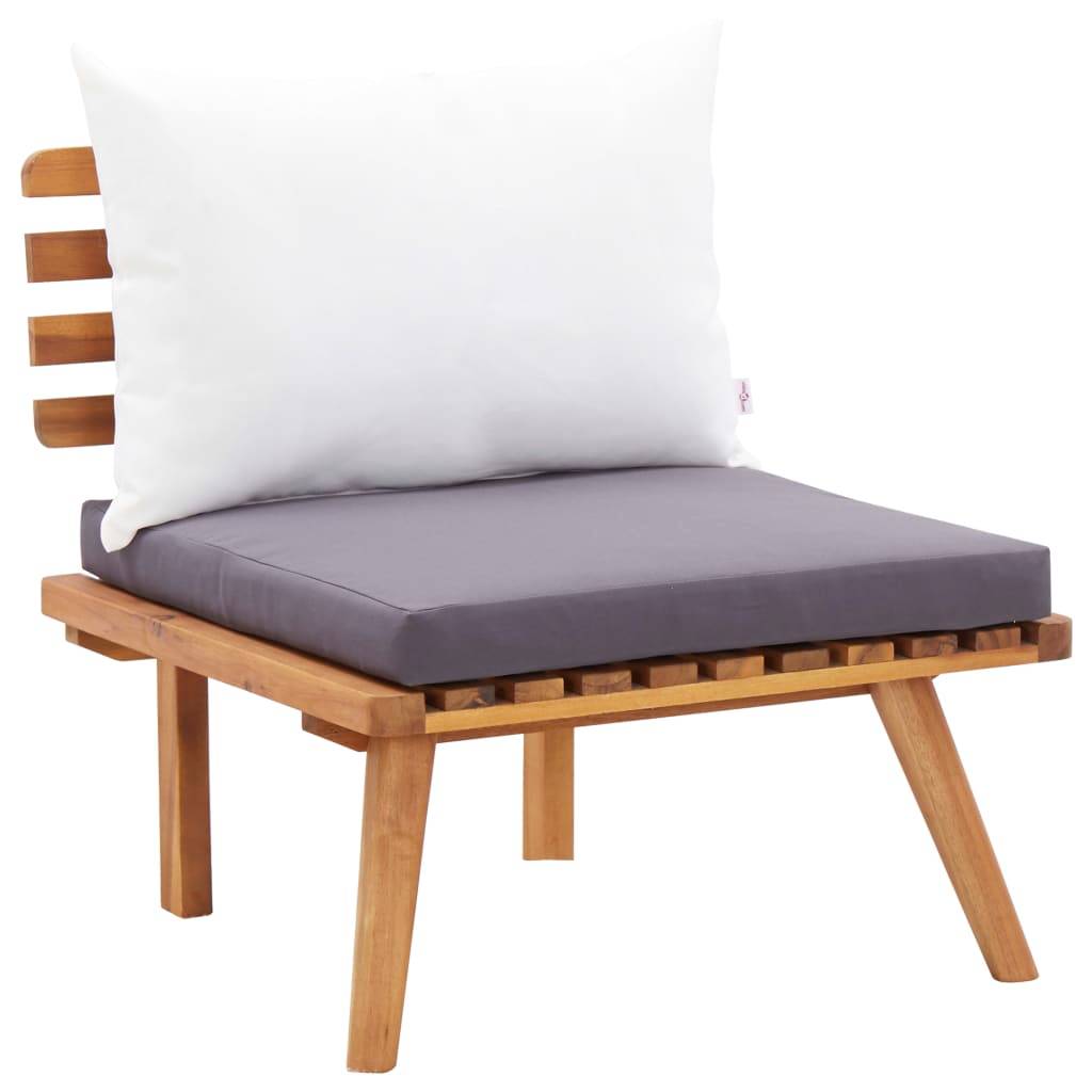 Maison Chic - 5 pcs salon de jardin - Mobilier d'extérieur - Mobilier de jardin bois d'acacia solide-JU7804 - Image 7