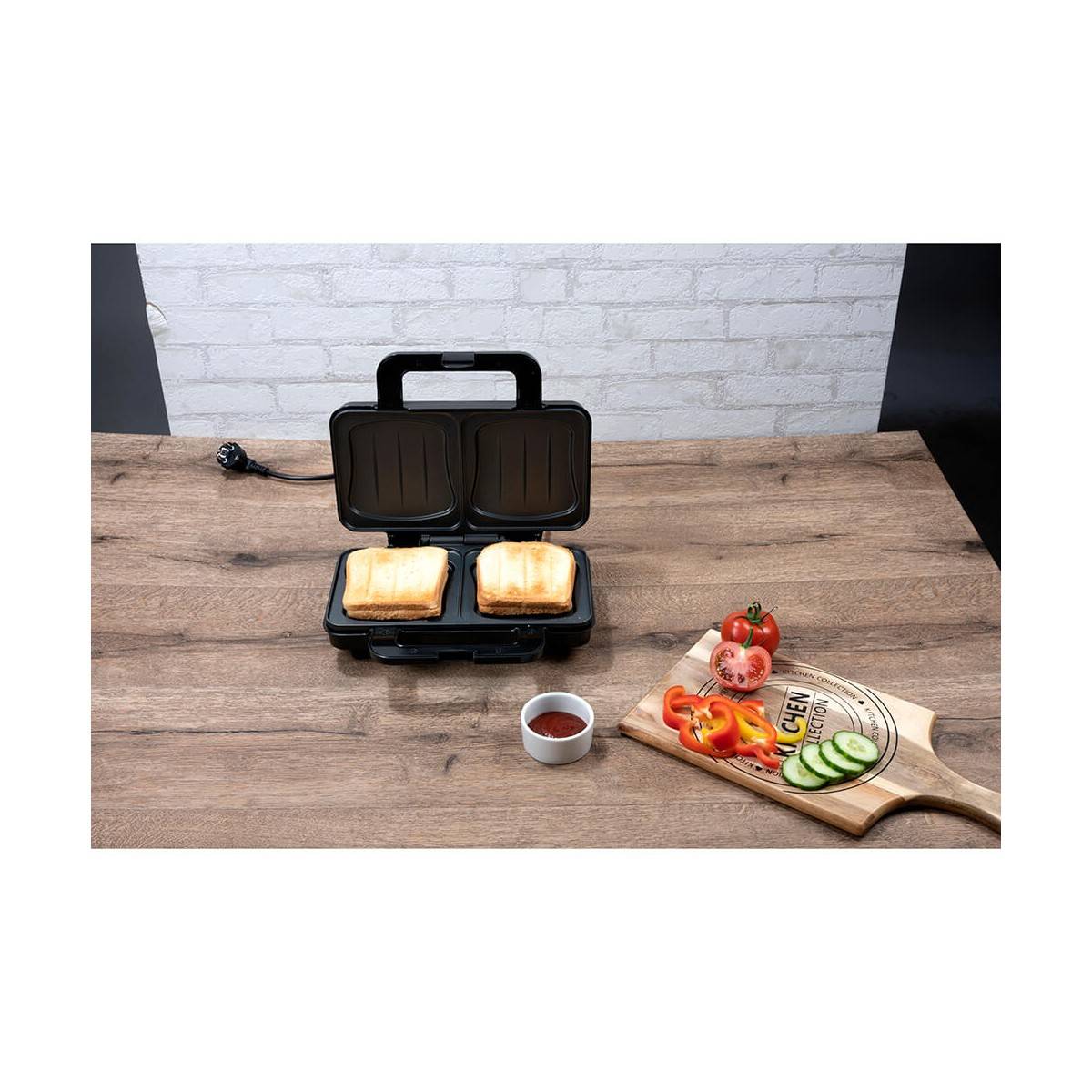 Alpina - Appareil à croque monsieur 900W Plaque anti-adhésive ALPINA - Imagen 6