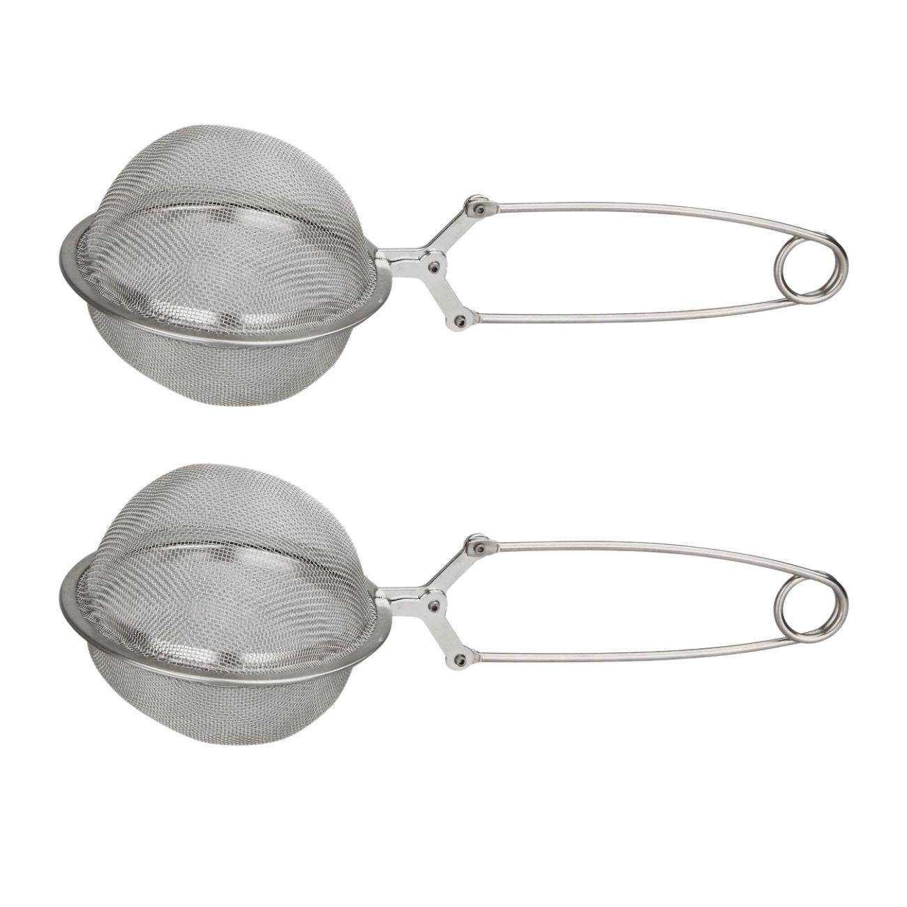 Ensemble de 2 Boules à thé type Pinces à thé en inox 18,5 cm Fackelmann - Image 1