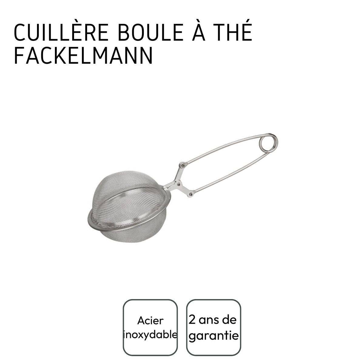 Ensemble de 2 Boules à thé type Pinces à thé en inox 18,5 cm Fackelmann - Image 4