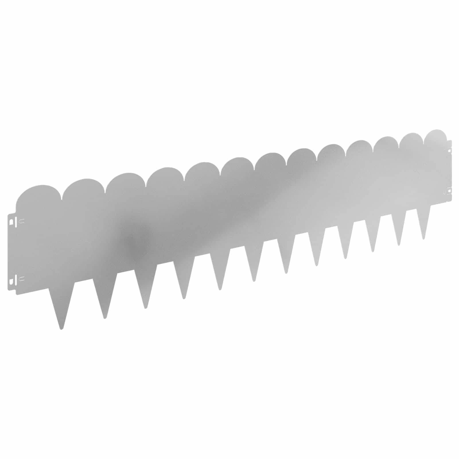 ComfortXL - Bordure de jardin acier aménagement extérieur limites 30pcs 103x25cm argenté - ComfortXL Outdoor Living - Image 2