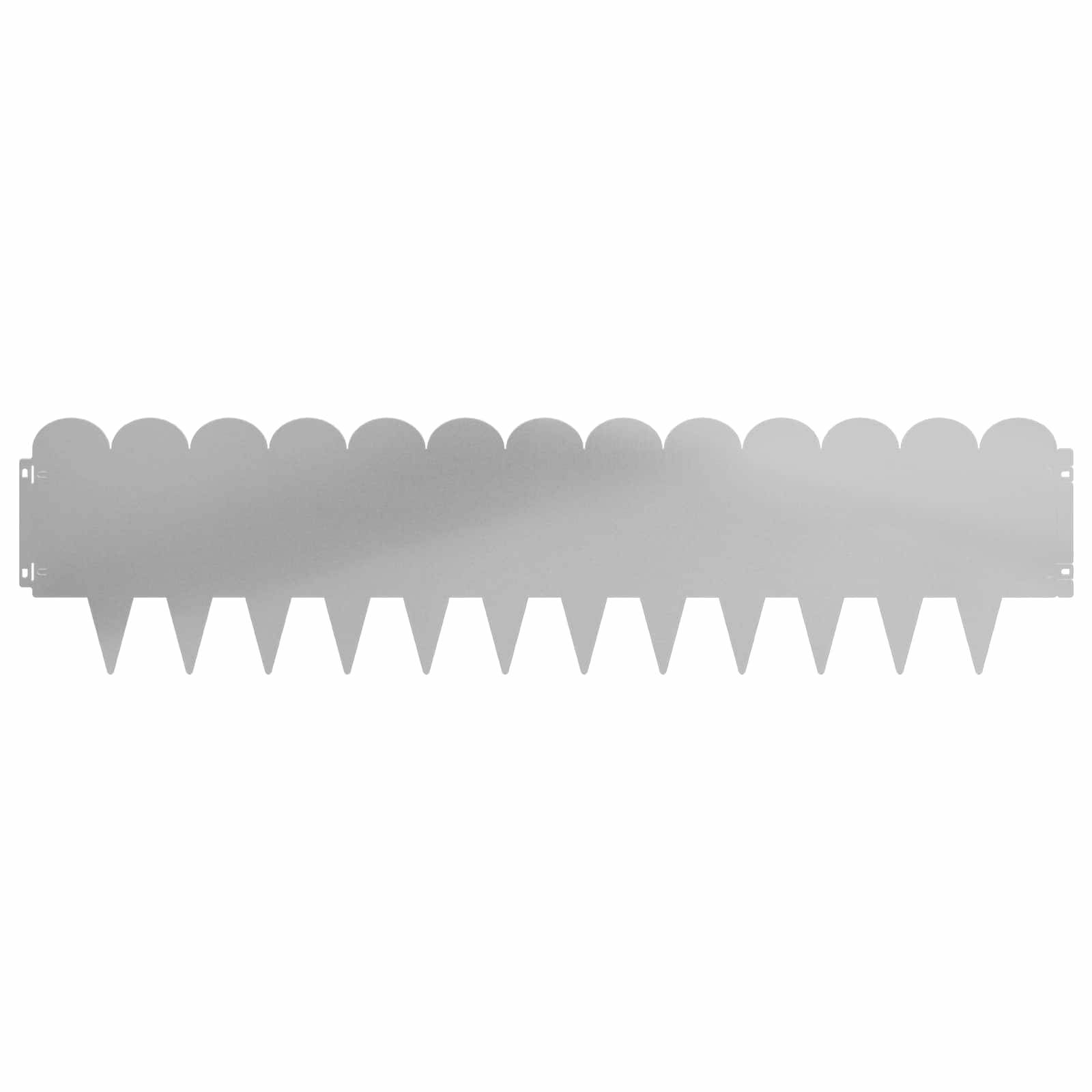 ComfortXL - Bordure de jardin acier aménagement extérieur limites 30pcs 103x25cm argenté - ComfortXL Outdoor Living - Image 5