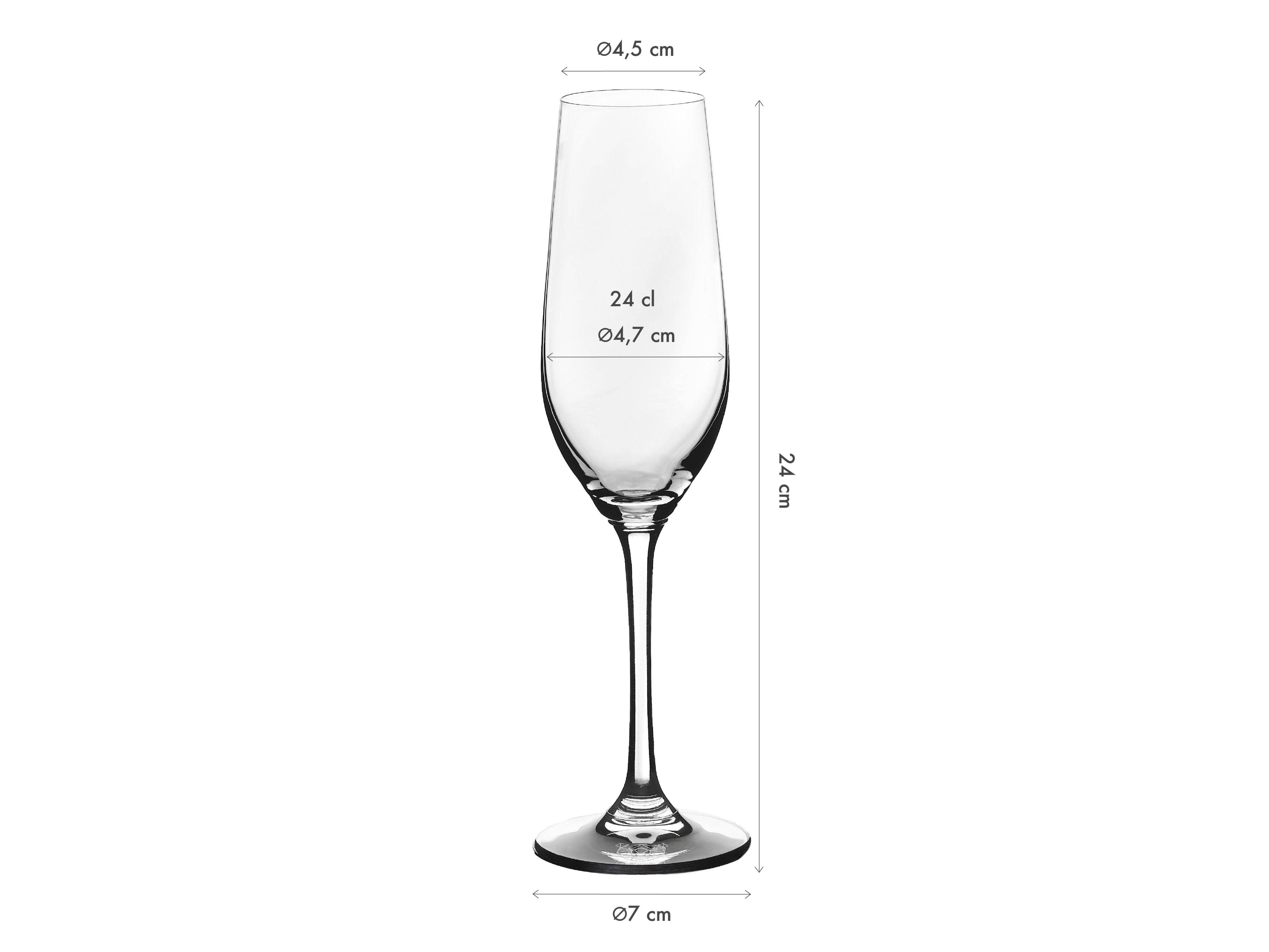 Lot de 6 Verres à champagne en Cristallin (cristal sans plomb) "LAGOM", Bjorn - Image 3