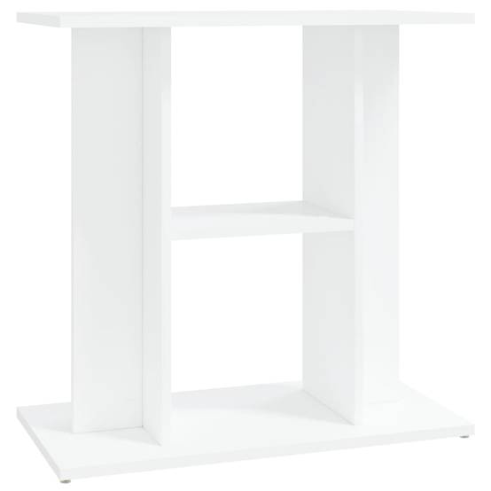Meuble Aquarium Bois d'Ingénierie Support de Rangement Stable 60x30x60 cm Blanc - ComfortXL Outdoor Living - Image 2