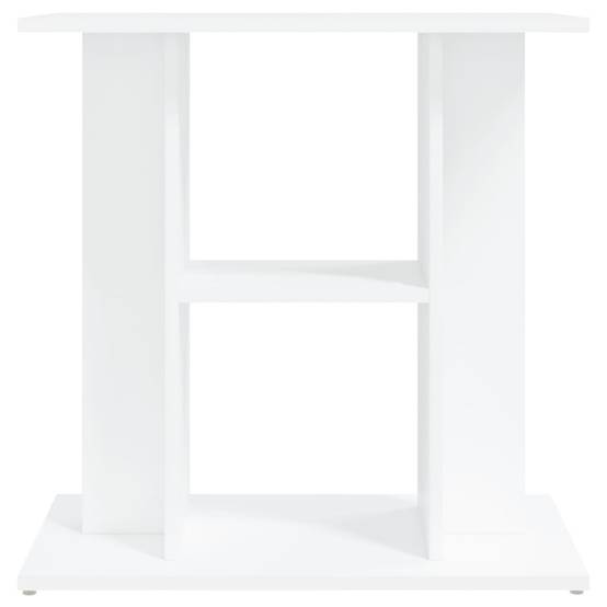 Meuble Aquarium Bois d'Ingénierie Support de Rangement Stable 60x30x60 cm Blanc - ComfortXL Outdoor Living - Image 4